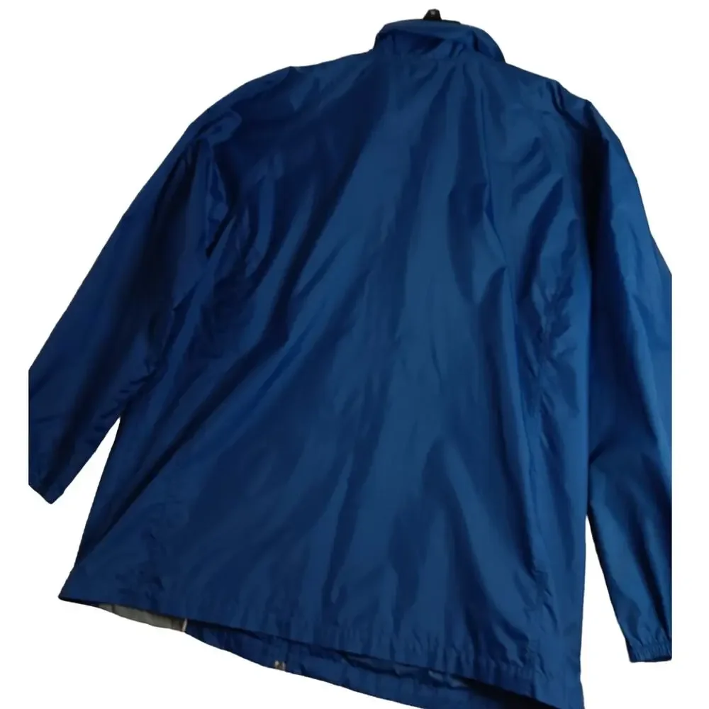 Nike Vintage Windbreaker Jacket XL Blue Y2K Embroidered Swoosh Track Performance